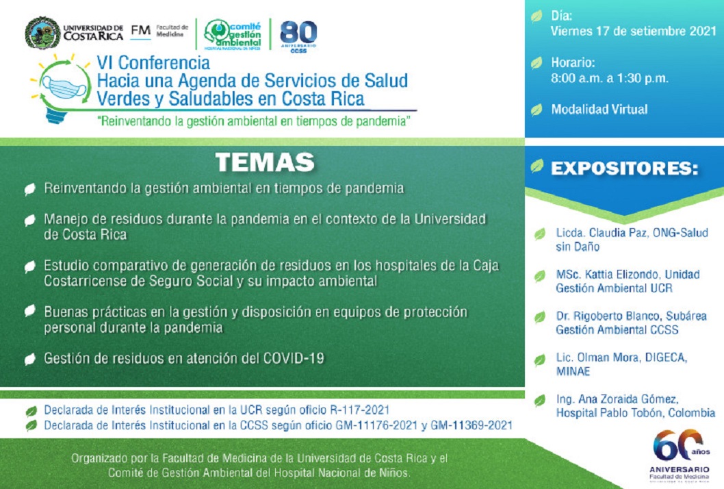  Temas y Expositores: Reinventando la Gestión Ambiental en tiempos de Pandemia.  A cargo de la …