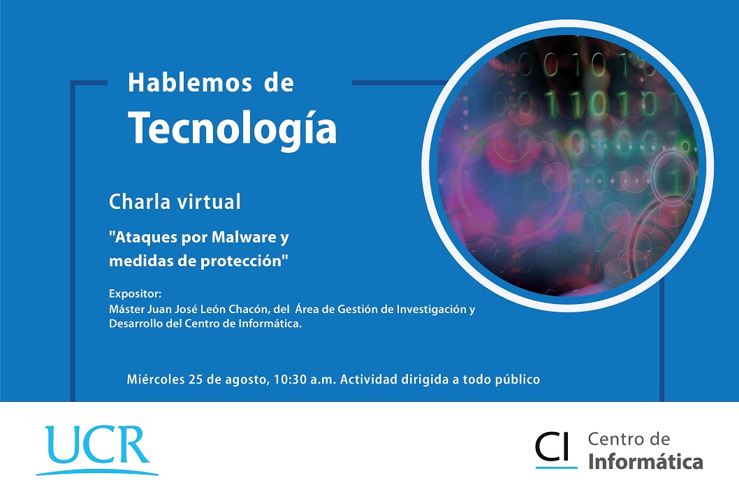  Fecha de la charla: Miércoles 25 de agosto, 10:30 a. m. 