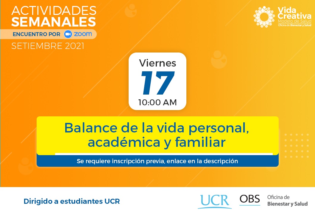  Le invitamos a unirse a la sesión “Balance de la vida personal, laboral y familiar” en el …