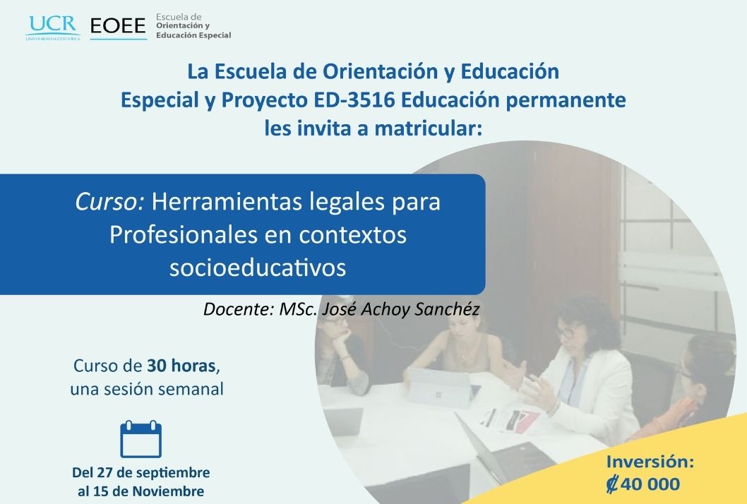  Duración: del 27 de setiembre al 15 de noviembre (30 horas, una sesión semanal) Apertura del …