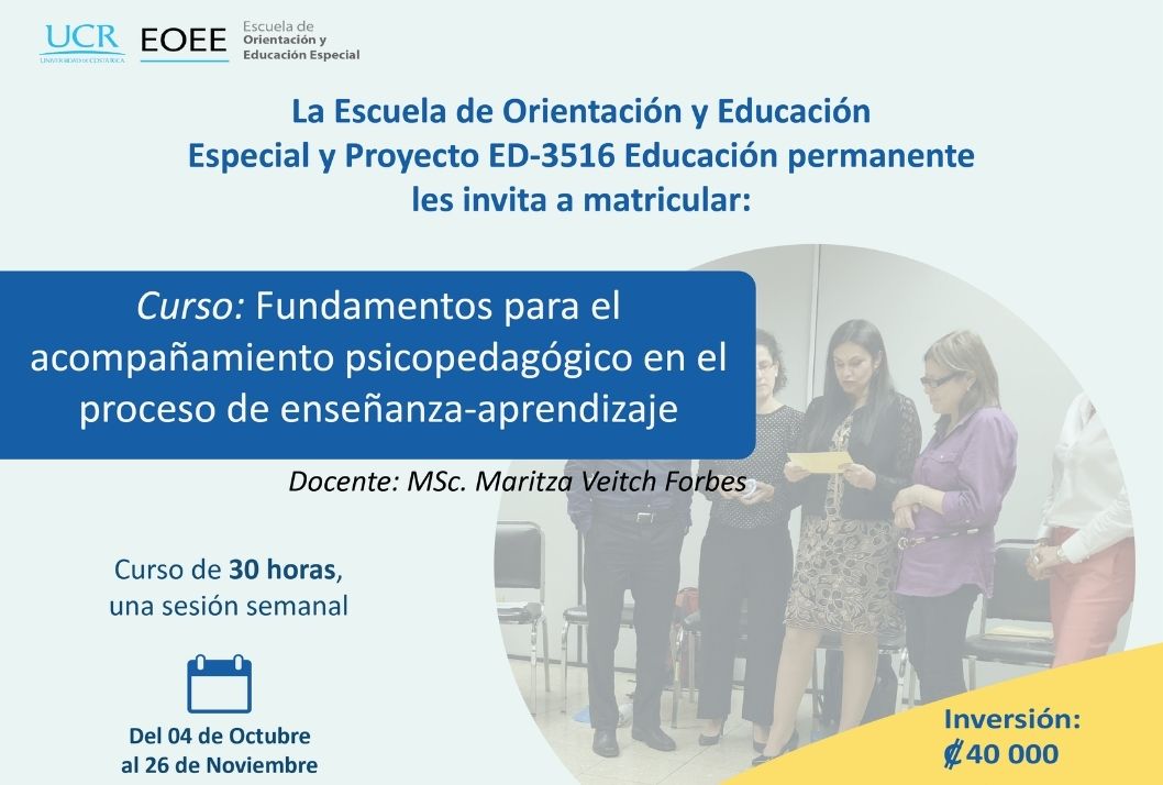  Duración: 04 de octubre al 26 de noviembre (30 horas, una sesión semanal)  Apertura del curso …