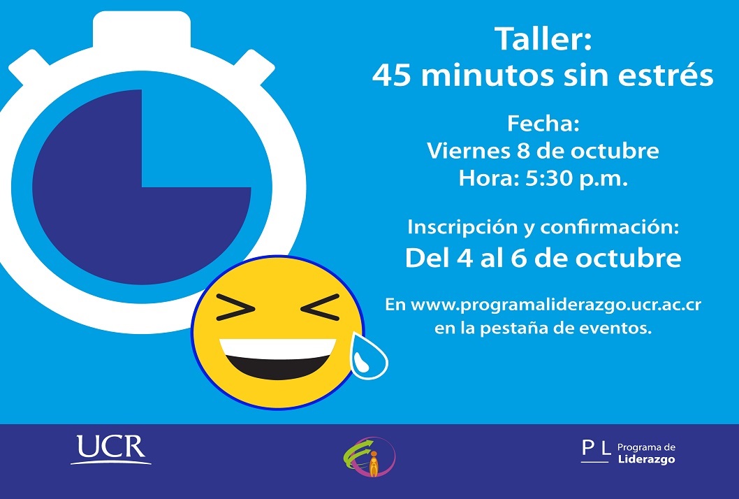  Fecha del taller: viernes 8 de octubre, 5:30 p. m. 