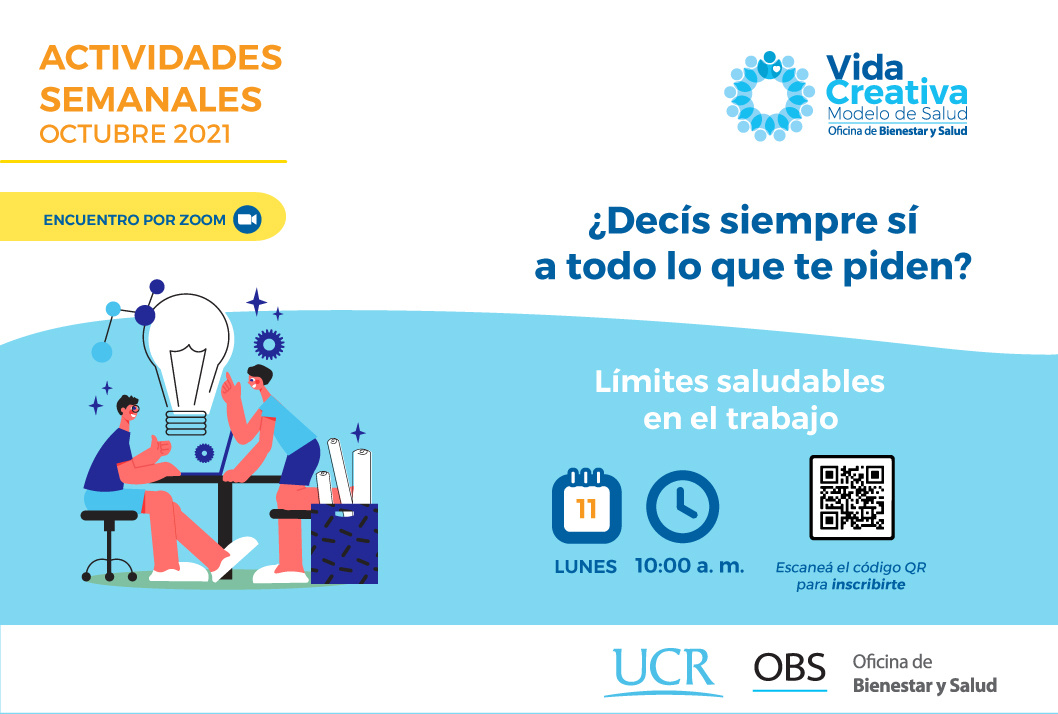  Le invitamos a unirse al Taller Límites Saludables en el Trabajo .  Inscríbase en: …