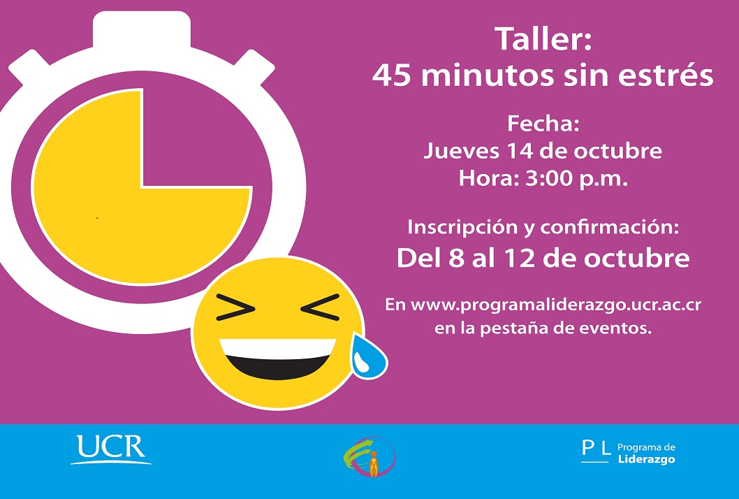  Fecha del taller: Jueves 14 de octubre, 3:00 p. m. 