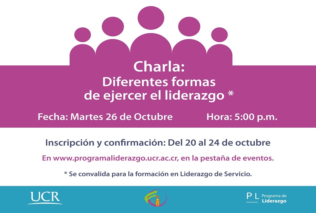  Fecha de la charla: Martes 26 de octubre, 5:00 p. m. 