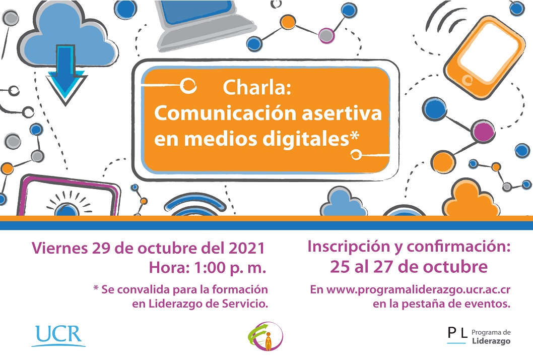  Fecha de la charla: viernes 29 de octubre, 1:00 p. m.  * Se convalida para la formación en …