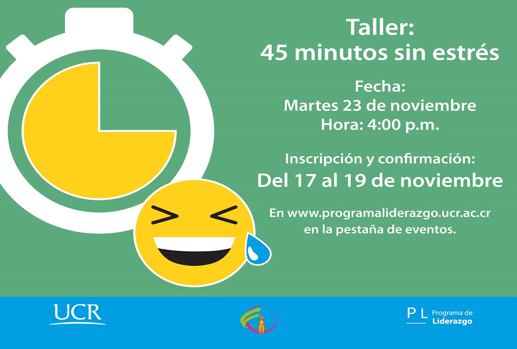  Fecha del taller: Martes 23 de noviembre, 4:00 p. m. 