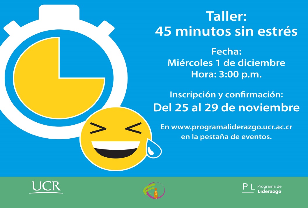  Fecha del taller: Miércoles 1 de diciembre, 3:00 p. m. 