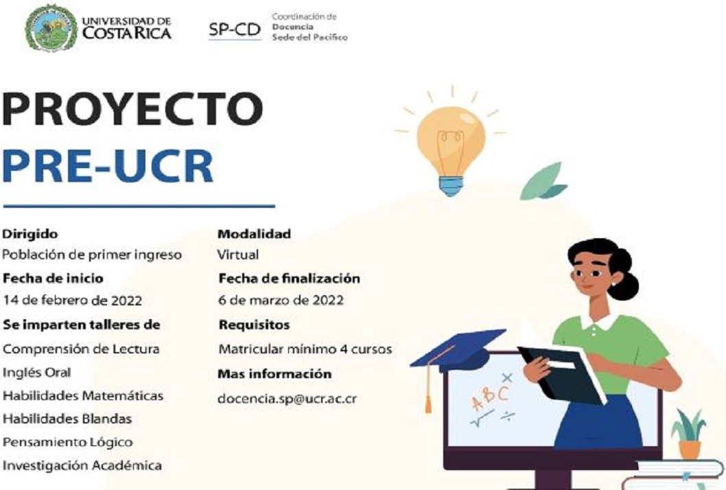  Si eres estudiante de primer ingreso de la Universidad de Costa Rica, Sede del Pacífico, esta …
