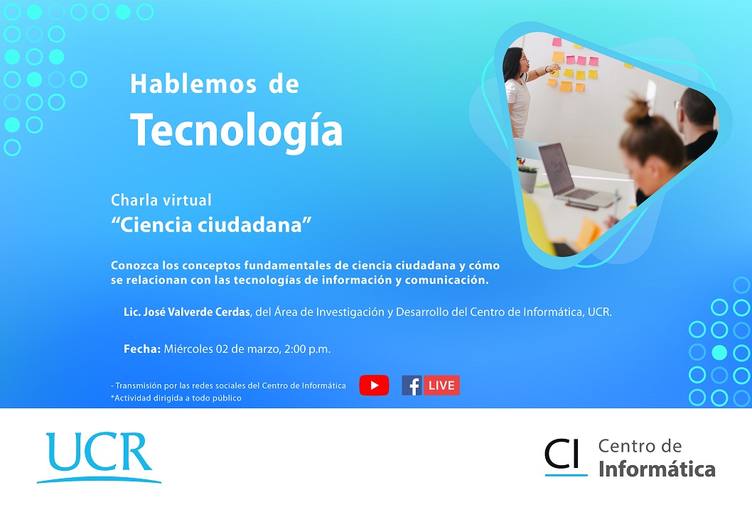  Fecha de la charla: Miércoles 2 de marzo, 2:00 p. m. 