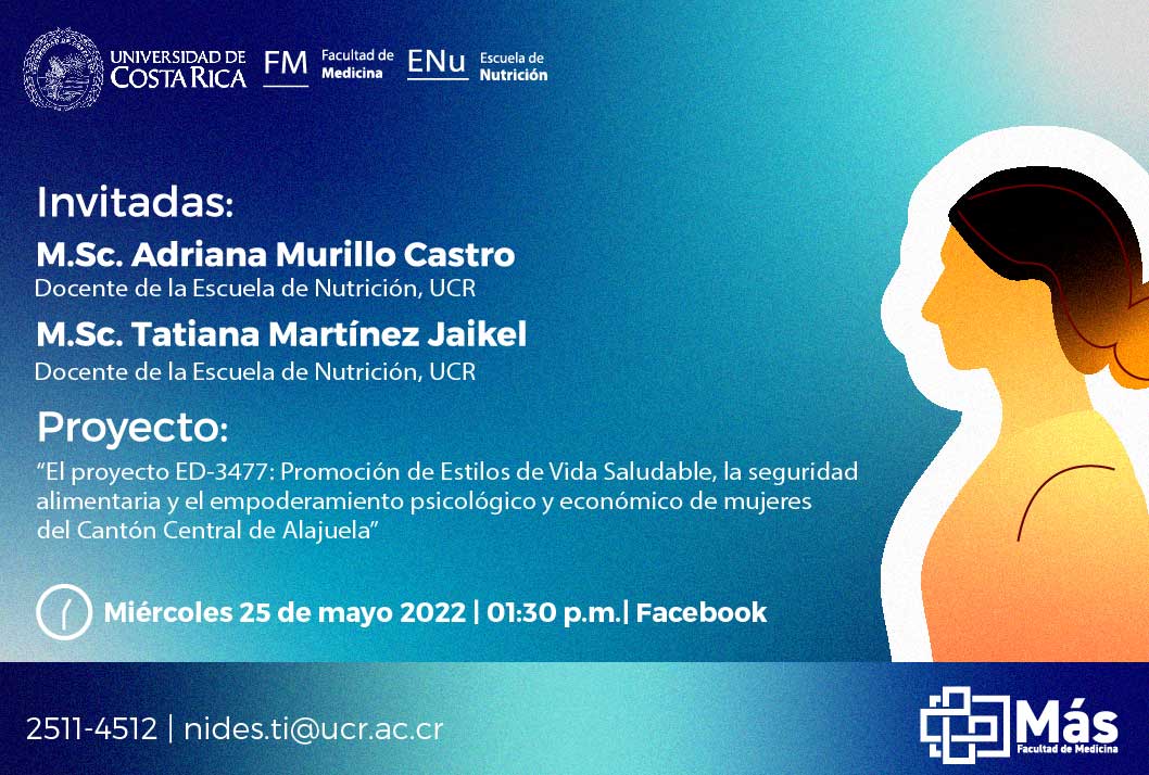  M.Sc. Adriana Murillo Castro, profesora, Escuela de Nutrición M.Sc. Tatiana Martínez Jaikel, …