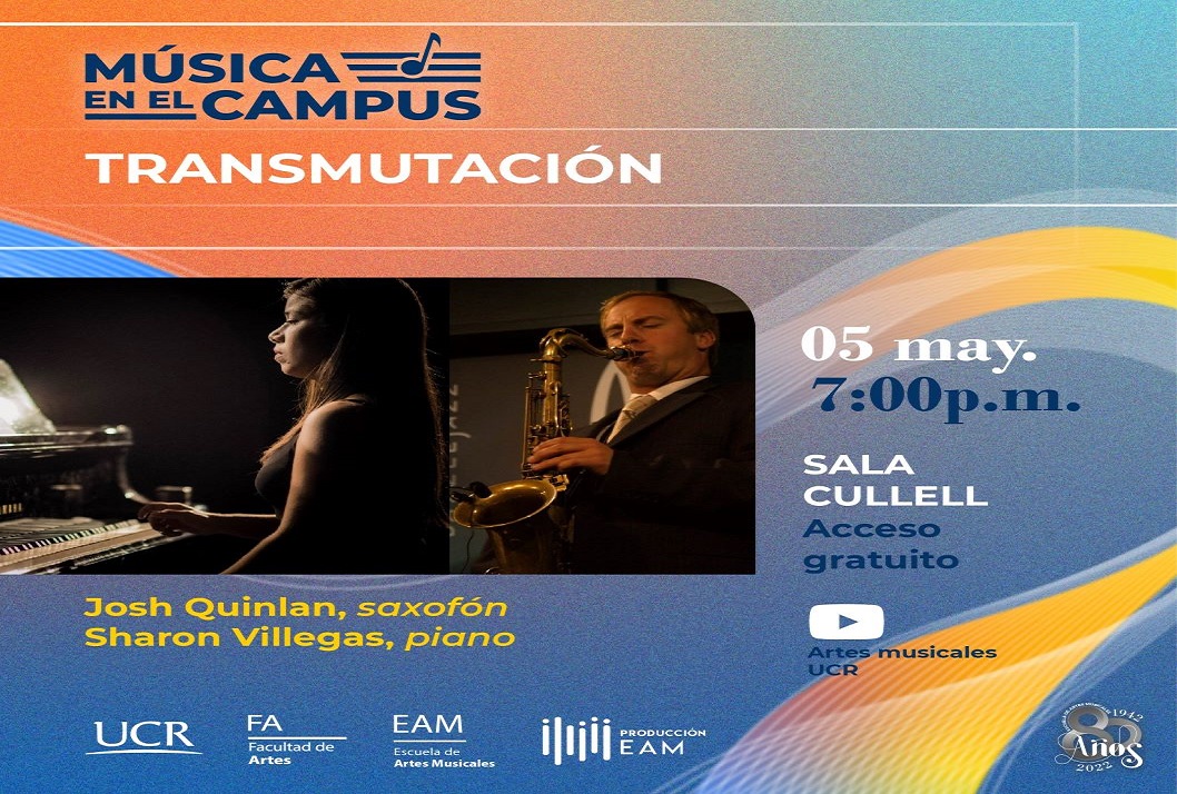  Josh Quinlan, saxofón Sharon Villegas, piano Sala Cullell, acceso gratuito (se requiere uso de …