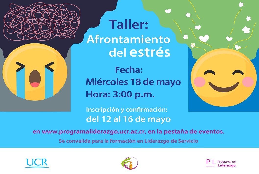  Fecha del taller: Miércoles 18 de mayo, 3:00 p. m. 