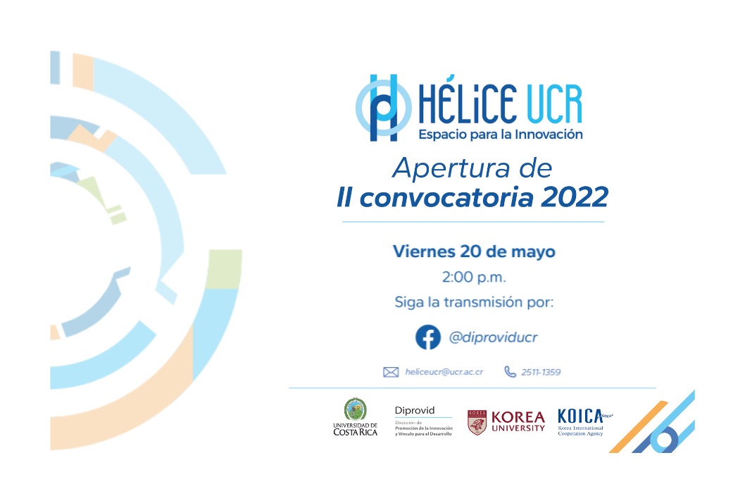  El Programa Hélice UCR, se creó en el 2019, a partir de la relación bilateral entre las …