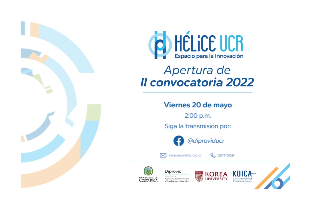  El Programa Hélice UCR, se creó en el 2019, a partir de la relación bilateral entre las …
