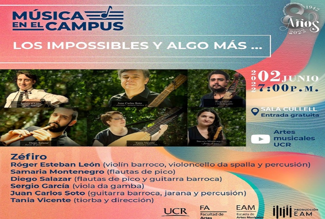  La Escuela de Artes Musicales le invita al concierto de música antigua interpretado por Zéfiro. …