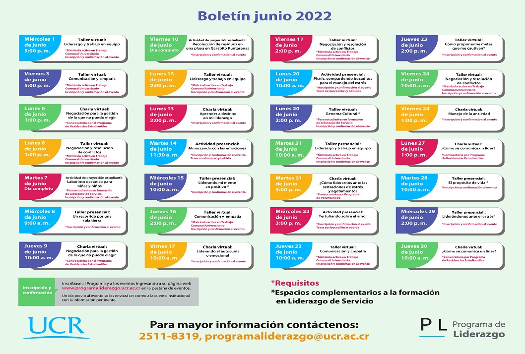  Inscríbase al Programa y a los eventos ingresando a su página web …