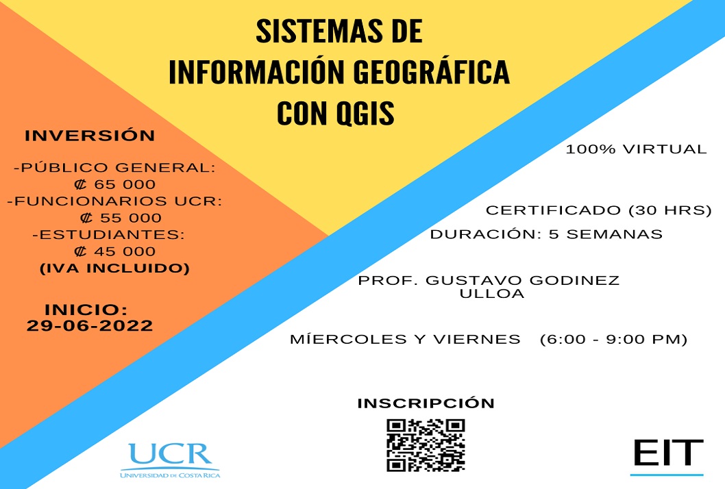 Cursos: Sistemas de Información Geográfica con QGIS  Se solicitará comprobación de que es funcionarioo estudiante.Inicio: 29 de junio / los …
