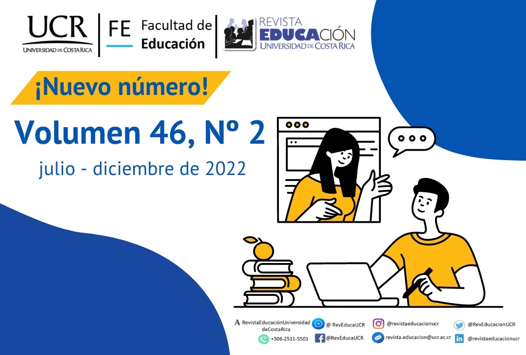  Ya se encuentra disponible el Volumen 46, número 2 de la Revista Educación, correspondiente a …