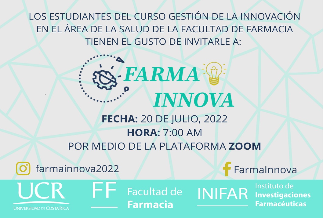  Extendemos la invitación al evento virtual FarmaInnova 2022, una rueda de inversionistas en la …