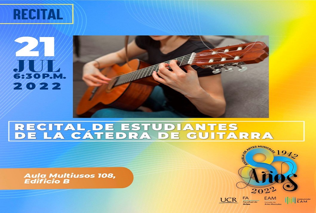  Estudiantes de la Cátedra de Guitarra de la EAM mostrarán parte del trabajo realizado en el …