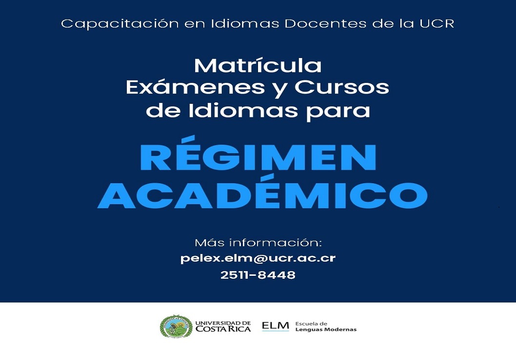  La Escuela de Lenguas Modernas anuncia la matrícula de exámenes y cursos para ascenso en Régimen …