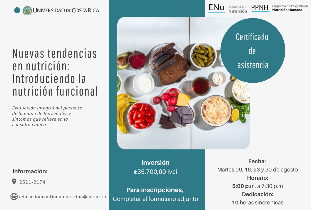  Se abordarán aspectos relacionados con la práctica de la Nutrición Funcional, que destaca cuatro …