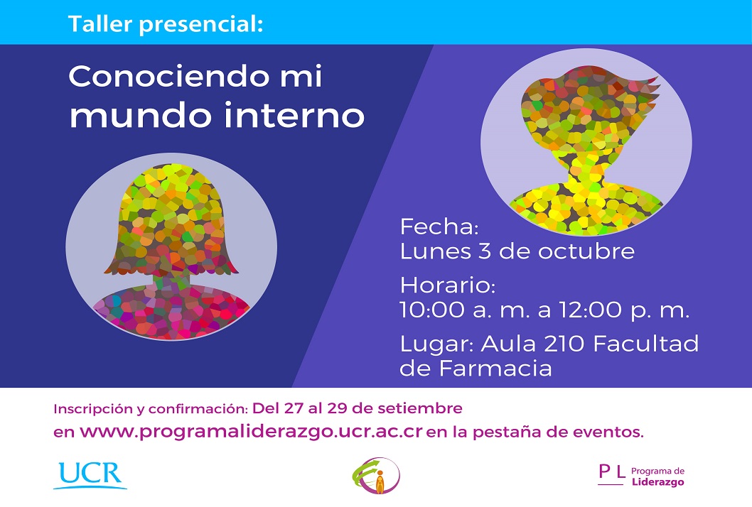  Fecha del taller: lunes 3 de octubre, de 10:00 a. m. a 12:00 m. en el aula 210 Facultad de …