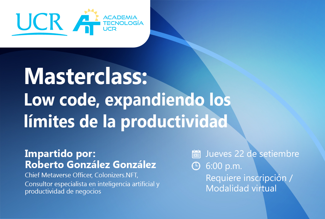  Fecha de la charla: jueves 22 de septiembre, 6:00 p. m., virtual 