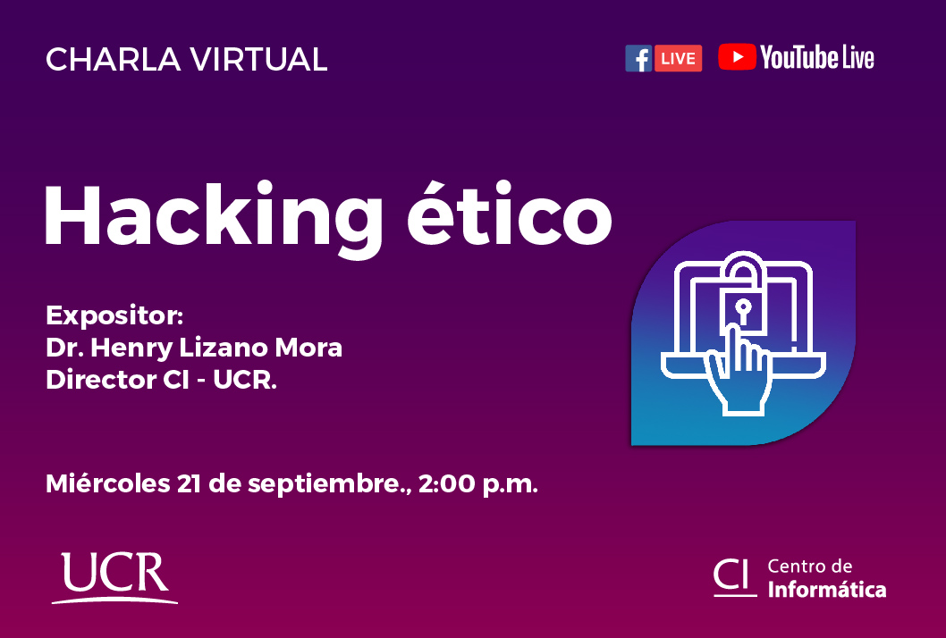  Fecha de la charla: Miércoles 21 de setiembre, 2:00 p. m. 