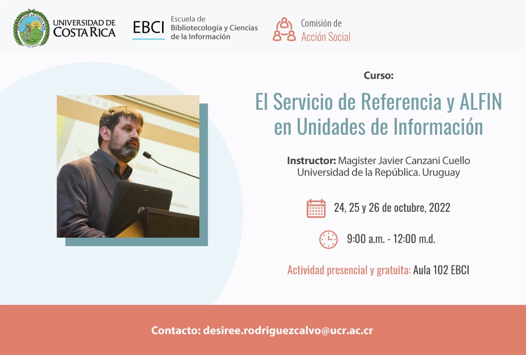 Cursos: El Servicio de Referencia y ALFIN en Unidades de Información