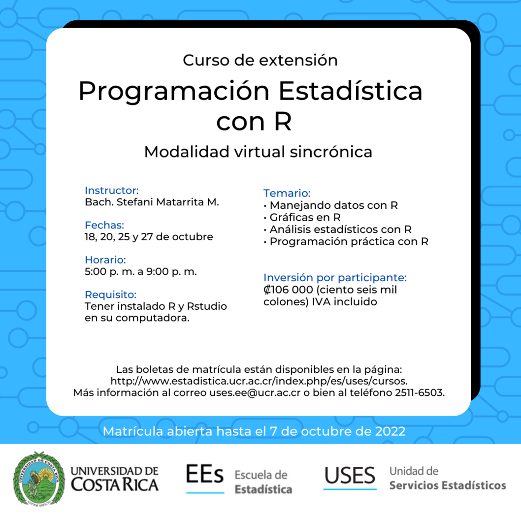  Duración: 18, 20, 25 y 27 de octubre, de 5:00 a 9:00 p. m. por medio de Plataforma Zoom La …
