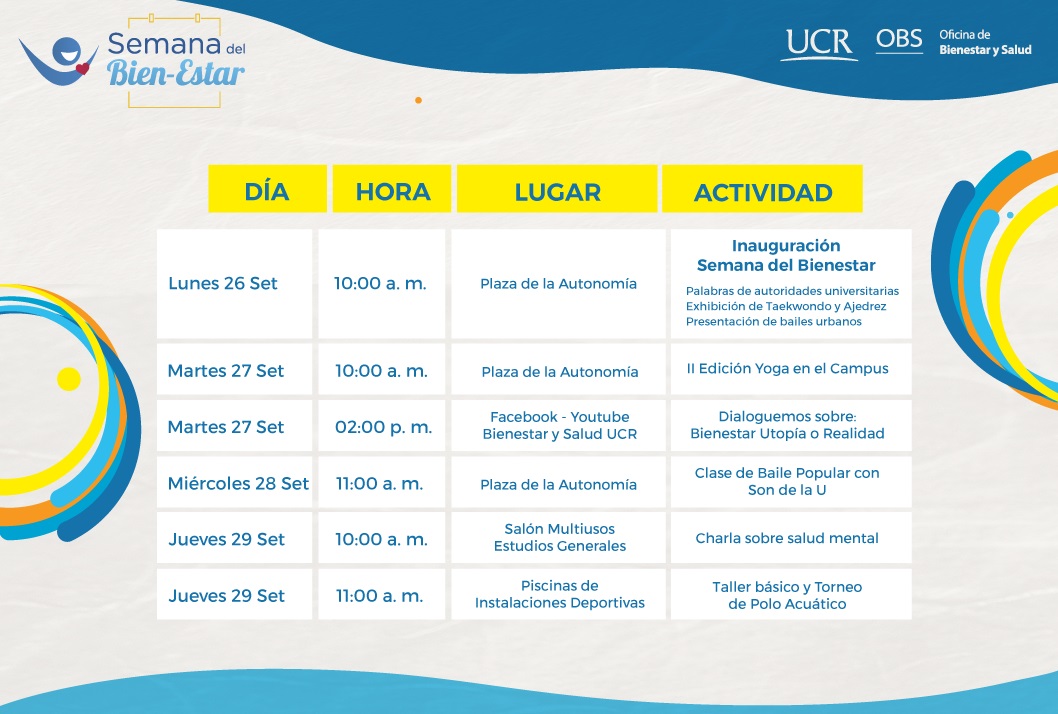  La Semana del Bienestar está por llegar y con ella muchas actividades para el disfrute de la …