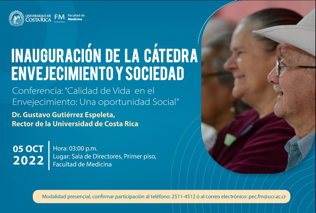 Conferencia: Calidad de vida en el envejecimiento: una oportunidad social Confirmar …