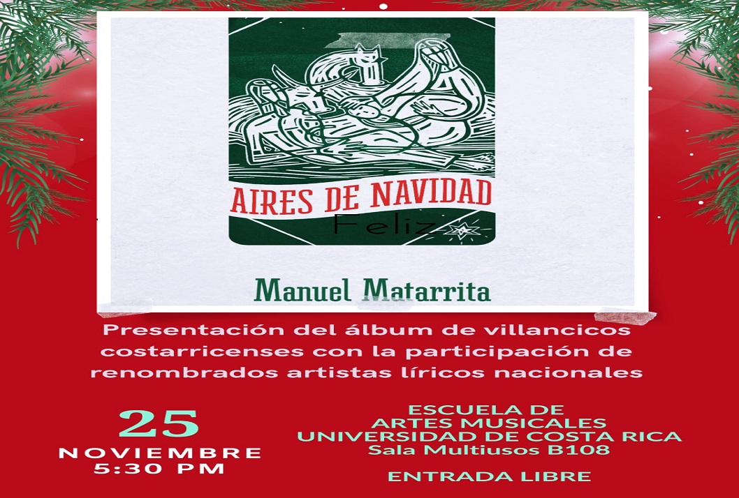  Presentación del Álbum de Villancicos costarricenses con la participación de renombrados …