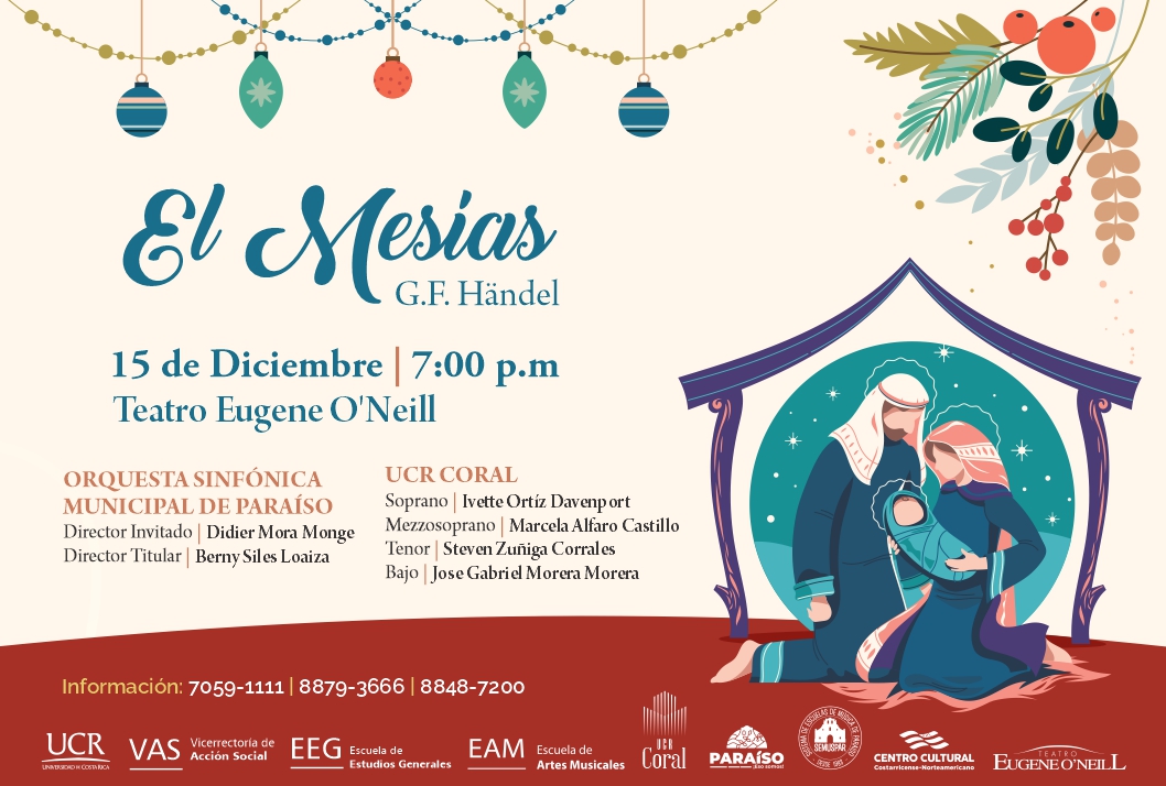  Jueves 15 de diciembre, 7:00 p. m. en el Teatro Eugene O'Neill, Centro Cultural Costarricense - …