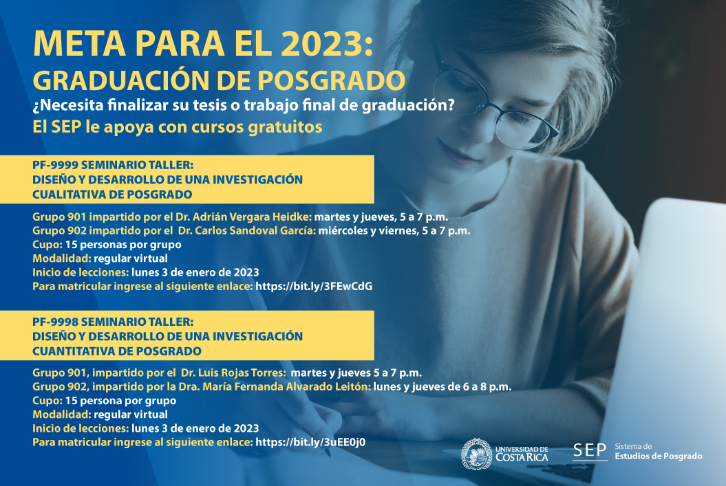META PARA EL 2023: GRADUACIÓN DE POSGRADO¿Necesita finalizar su tesis o trabajo final de …