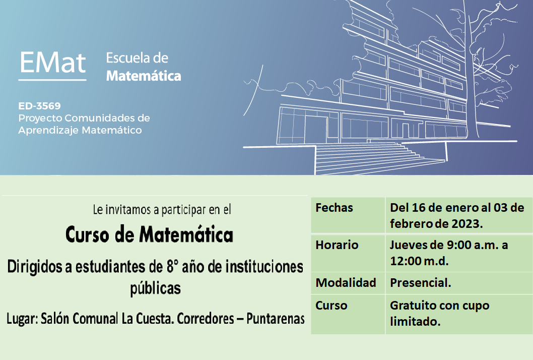 Cursos: Curso de Matemática Temáticas:Relacionadas con las habilidades de los Programas de Estudio deMatemática del MEP de …