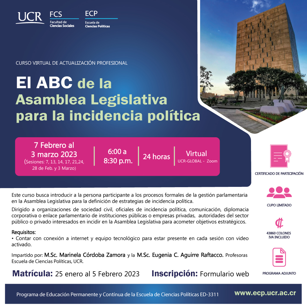  Este curso busca introducir a la persona participante a los procesos formales de la gestión …