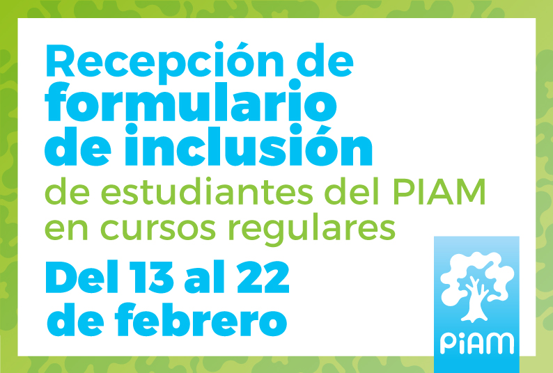  El PIAM le invita a incluir estudiantes mayores de 50 años de edad en los cursos regulares que …