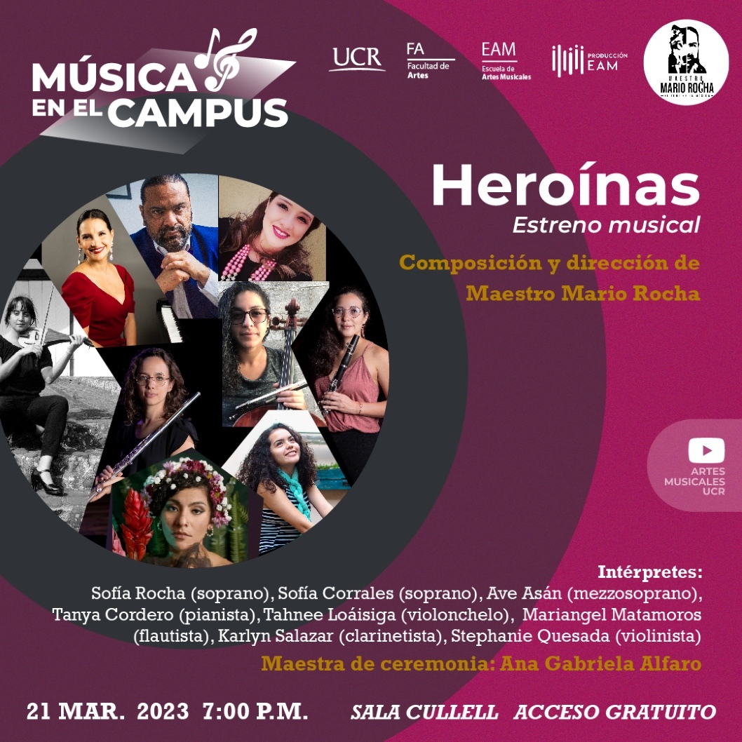  La Escuela de Artes Musicales invita al estreno mundial de la obra "Heroínas" del …