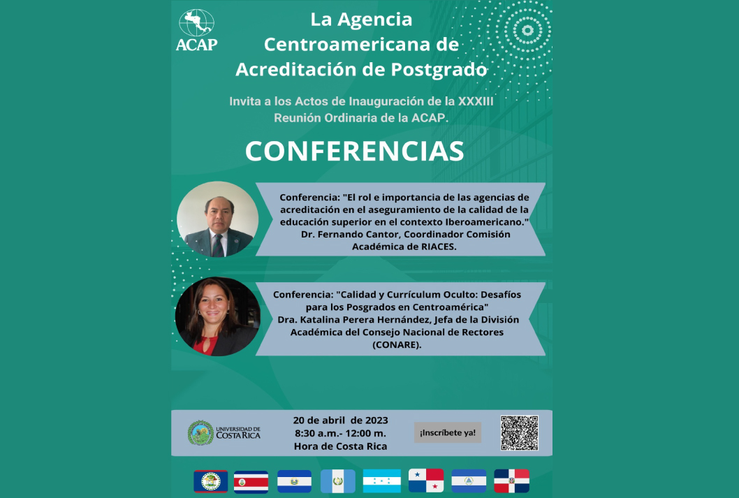  La Agencia Centroamericana de Acreditación de Postgrado Invita a los Actos de Inauguración de la …