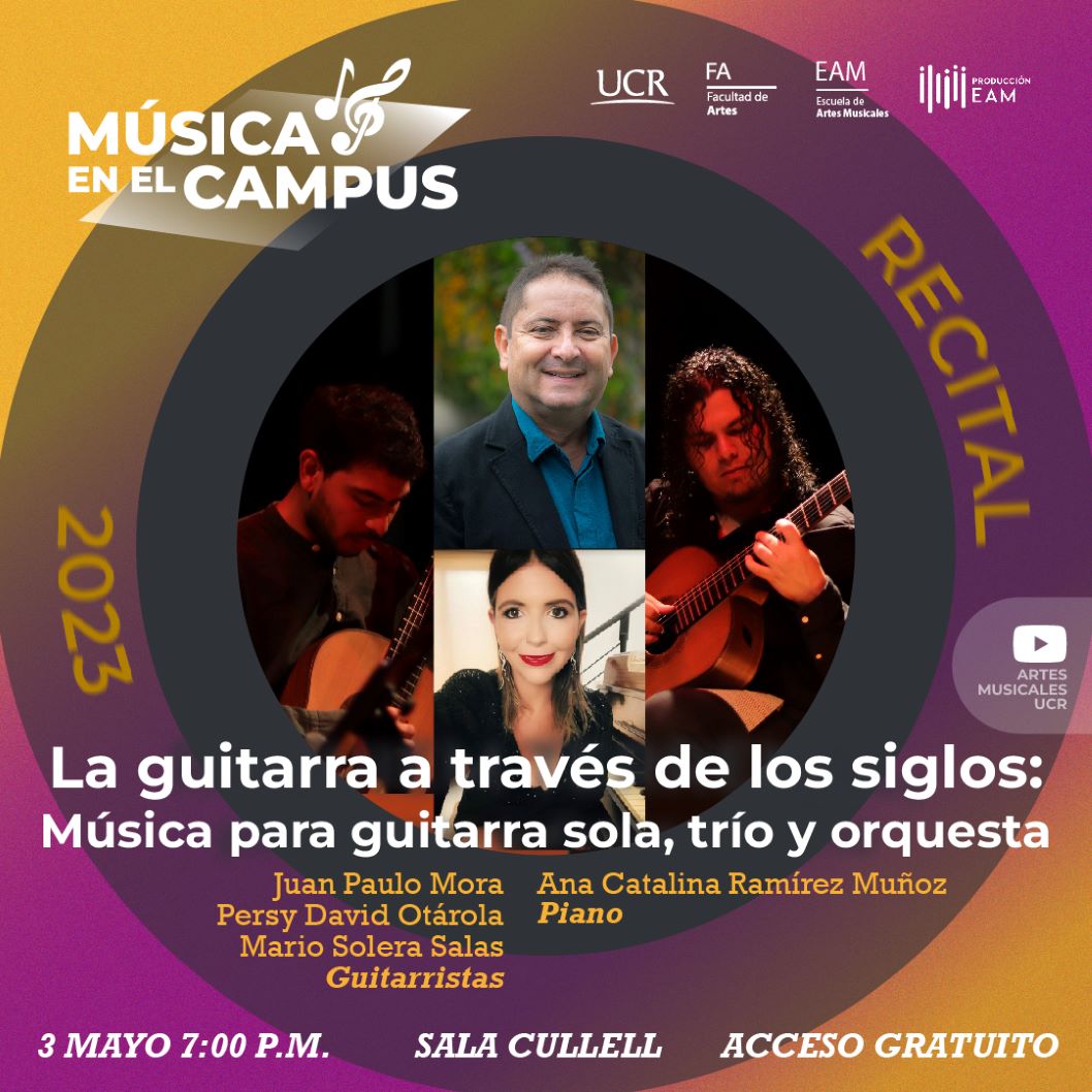  Disfrute tres conciertos para guitarra, cada uno en diferentes estilos: contemporáneo, …