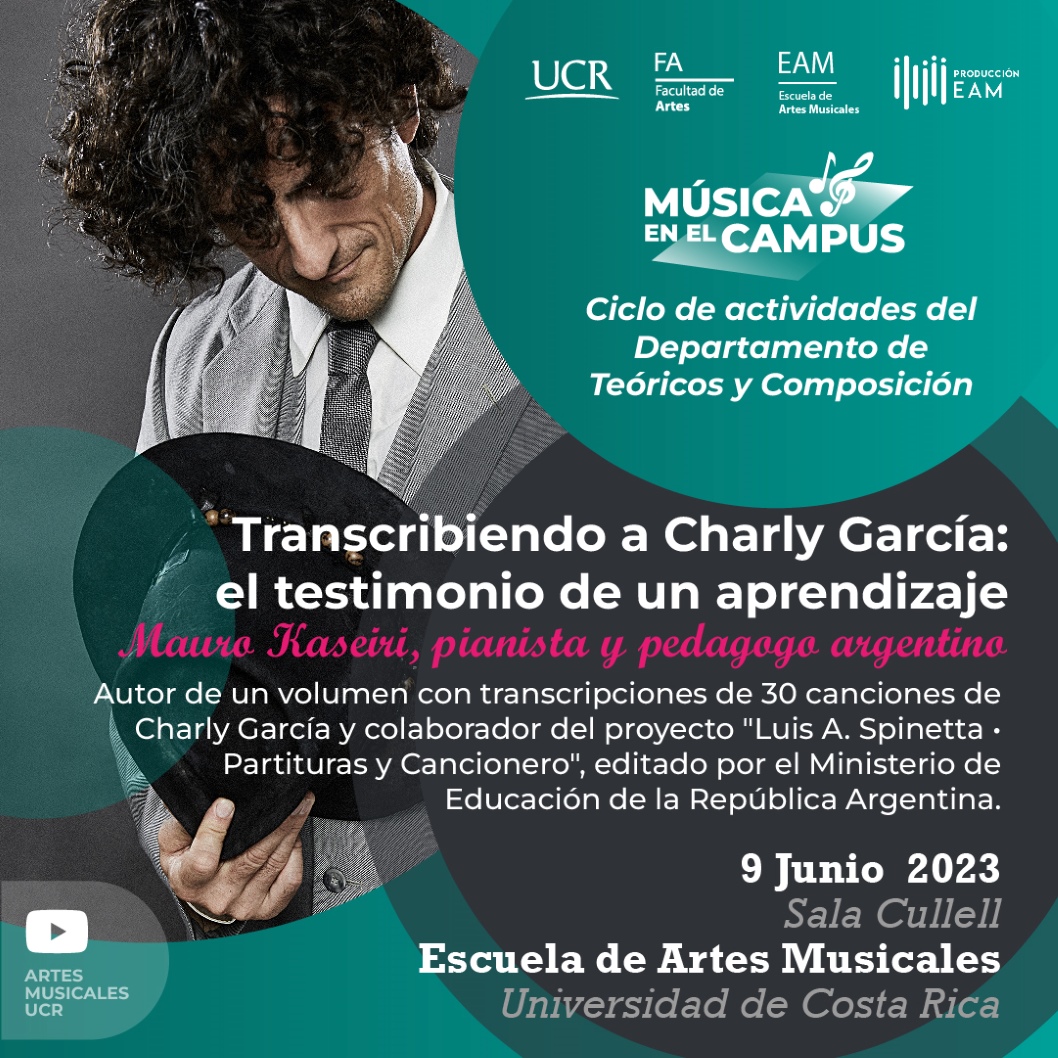  El Departamento de Teóricos y Composición de la Escuela de Artes Musicales invita a las charlas …