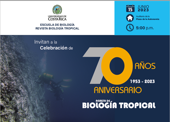  Se realizará la celebración del 70 Aniversario de la Revista de Biología Tropical.  Se hará …
