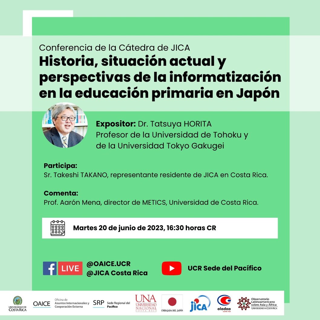   a cargo del Dr. Tatsuya HORITA, profesor de la Universidad de Tohoku y de la Universidad Tokyo …