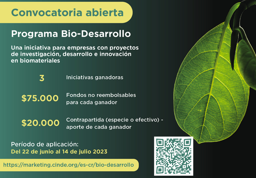  Convocatoria Abierta: Bio-Desarrollo | Impulse el potencial de su bio-proyecto | CINDE - …