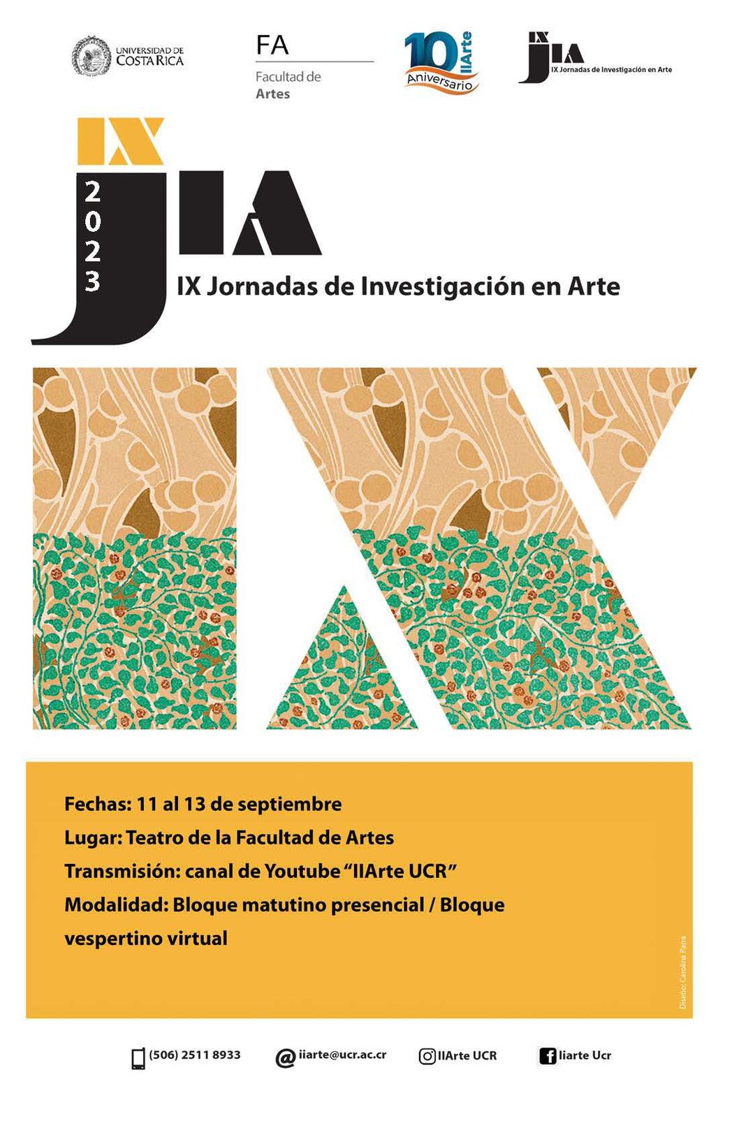  Del lunes 11 al miércoles 13 de setiembre. Bloque matutino (presencial): de 8:30 a. m. a 12:00 …