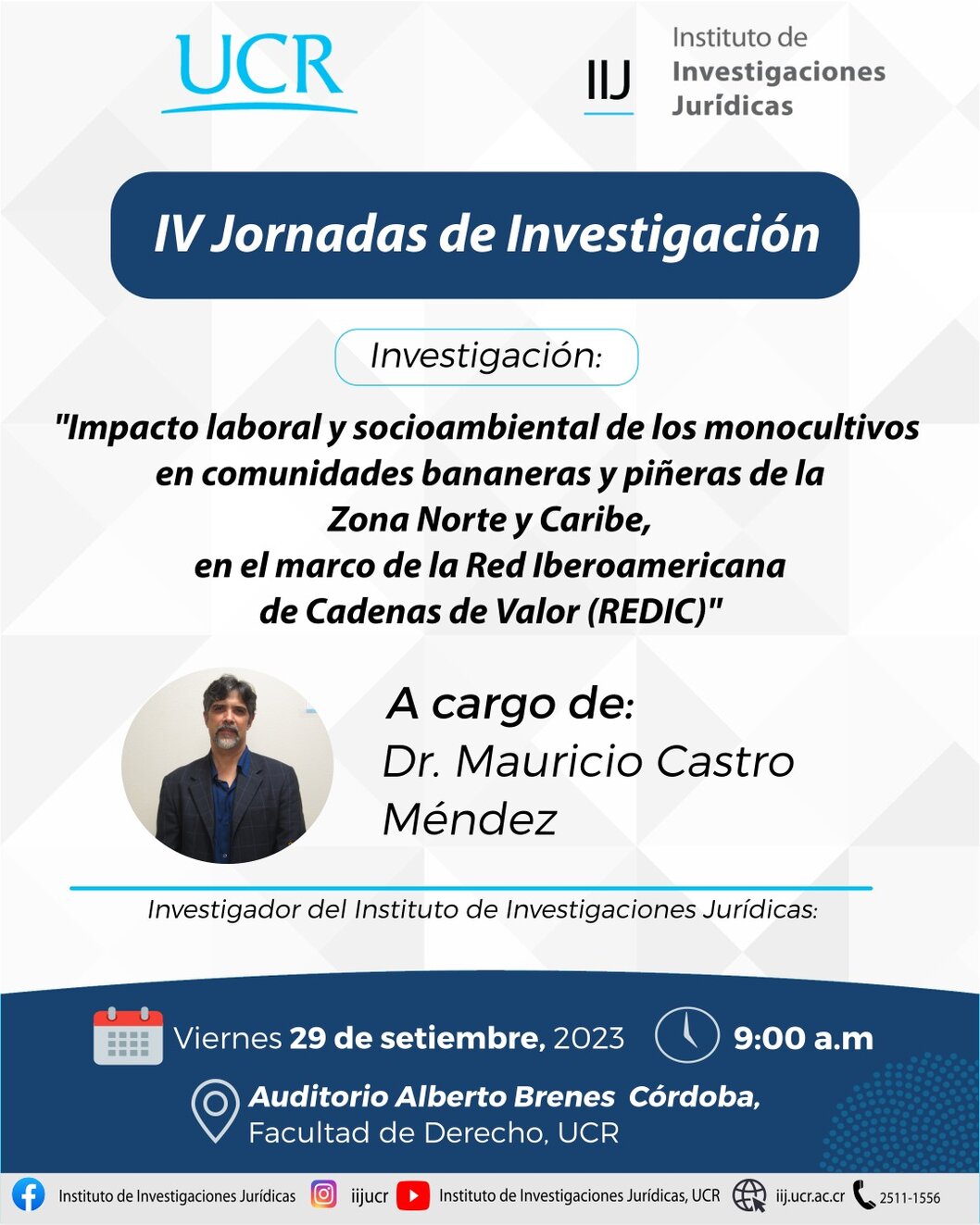  Conferencia titulada: impacto laboral y socioambiental de los monocultivos en comunidades …