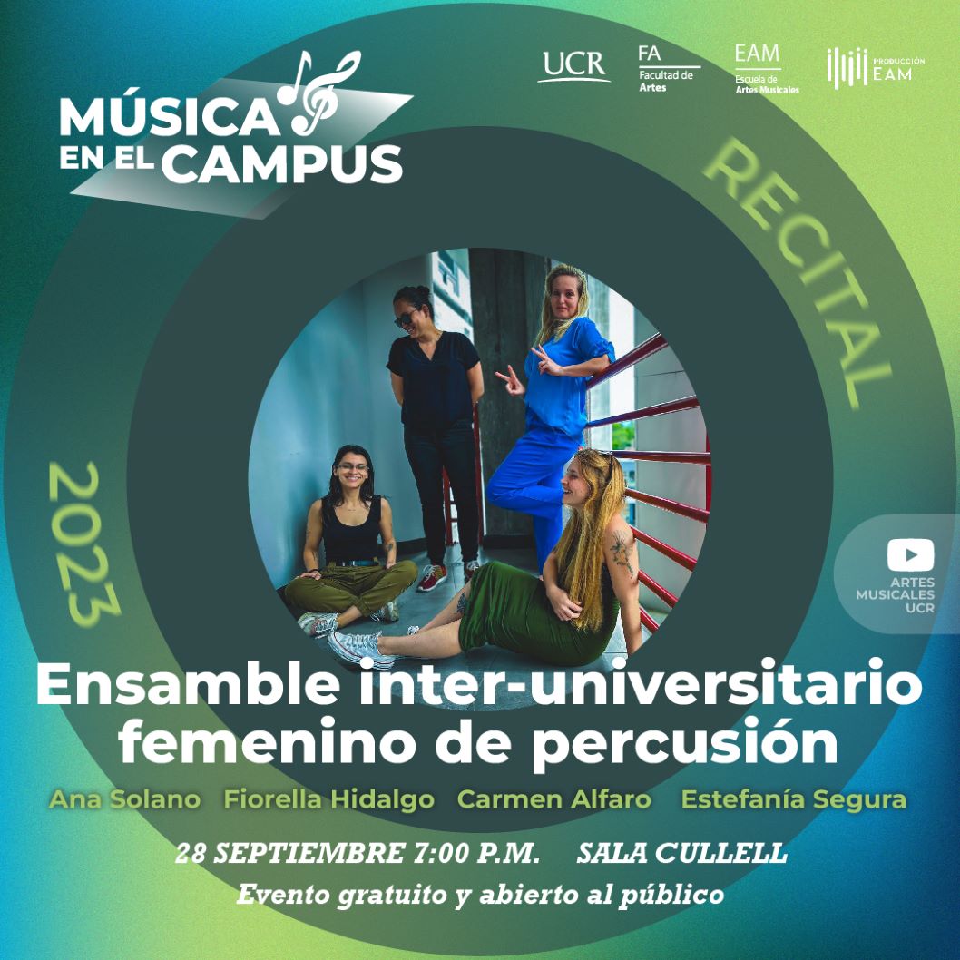  Disfrute de este concierto de despedida a cargo de las percusionistas Ana Solano, Fiorella …